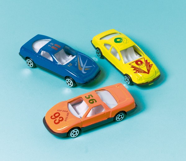 Partyspaß Spielzeug Autos Rasende Flitzer 12 Stück