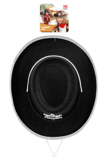 Sheriff Cowboy Hut für Kinder schwarz 3
