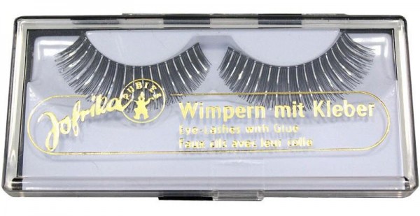 Glitzer Wimpern Silber