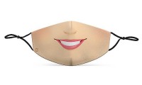 Vorschau: Mund Nasen Maske Comic Women