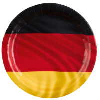 8 Pappteller Deutschland 23cm
