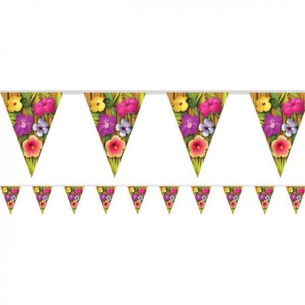 Happy Luau Hawaii Wimpelkette 3,7m
