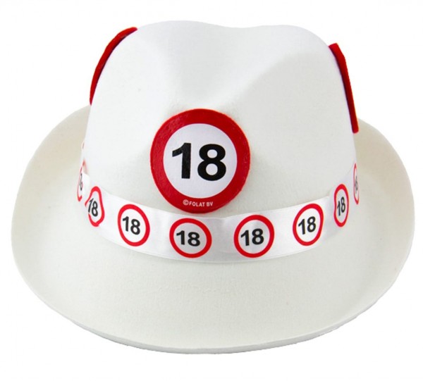 Verkehrsschild 18 Filzhut