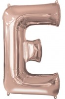 Buchstabe E Folienballon roségold 41cm
