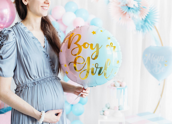 Boy or Girl Mom to be Folienballon 45cm 4