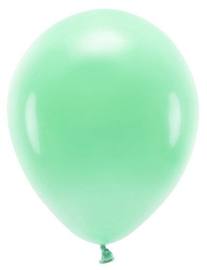 100 Eco Pastell Ballons mintgrün 30cm