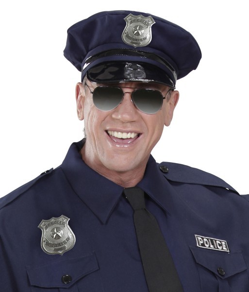 Silberne Polizei Marke 2