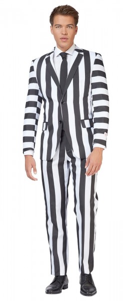 OppoSuits Black & White Partyanzug