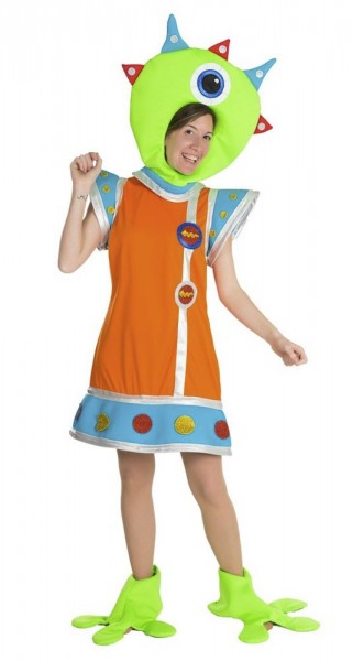 Alien Jigglea Damenkostüm