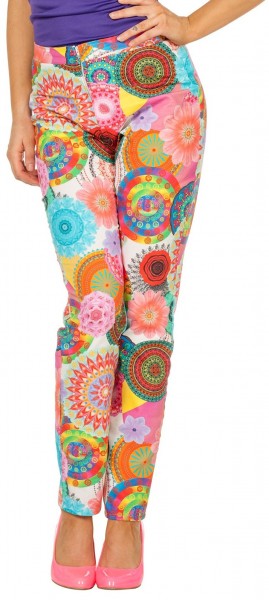Bunte Blumenwelt Hippie Hose