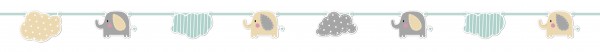Baby Elefant Girlande 2,1m