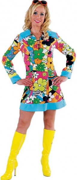 Hippie Flower Power Kostüm für Damen