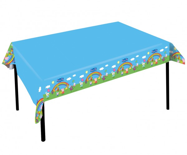 Peppa Wutz Regenbogen Tischdecke 1,2 x 1,8m
