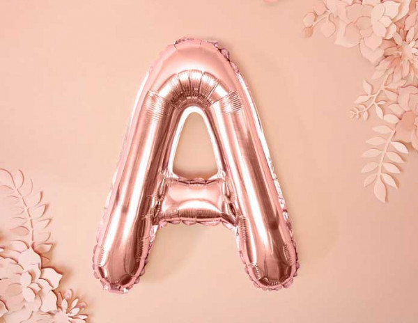 Folienballon A roségold 35cm 2