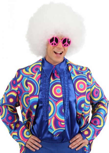Blau-Bunte Retro Partykrawatte