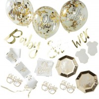 Goldenes Oh Baby Partyset 55-teilig