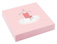 20 Kleine Ballerina Servietten 33 x 33cm