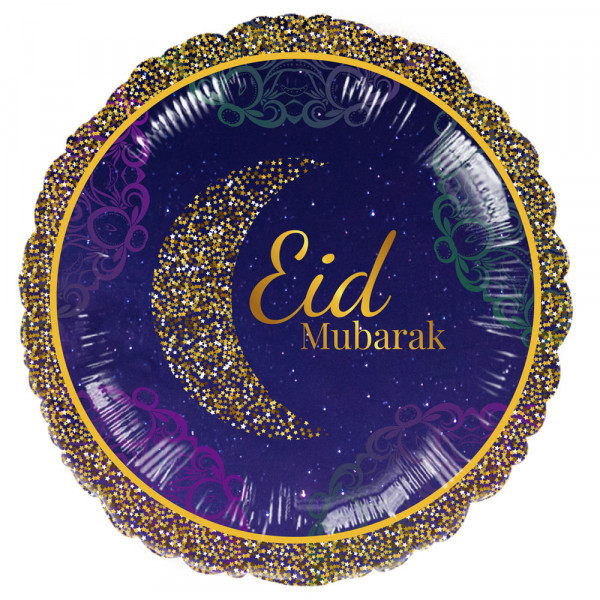 New Moon Eid Mubarak Folienballon 46cm