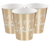 8 Brilliant Birthday Pappbecher 260ml