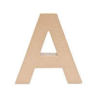 Buchstabe A aus Pappmaché 17,5cm