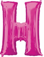 Folienballon Buchstabe H pink XL 81cm