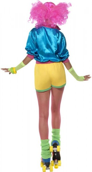 Neon Buntes Rollergirl Kostüm 3