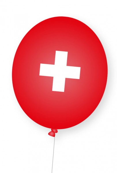 8 Schweiz Luftballons Zürich 28cm