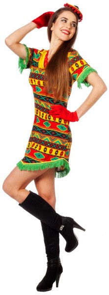 Buntes Fiesta Mexicana Damenkostüm