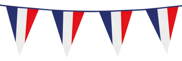 Frankreich Wimpelkette 10m