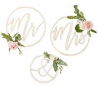 3 Mr & Mrs Holz Dekohänger